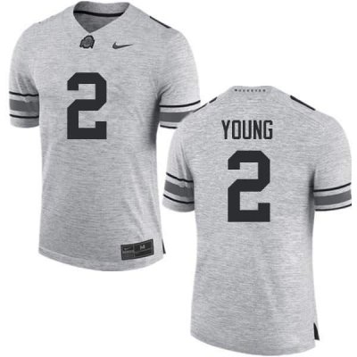 NCAA Ohio State Buckeyes Men's #2 Chase Young Gray Nike Football College Jersey NFA6045YB